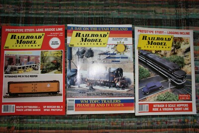 3 Stück Lot 1987 Eisenbahn Modell Handwerker Magazin Oktober Juli August