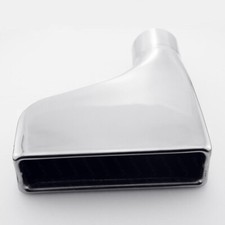 Polish Stainless Steel 2.5 In Exhaust Tip Square Out Offset Rolled Ss304 10 L Polish Stainless Steel 2.5 In Exhaust Tip Square Out Offset Rolled Ss304 10 L