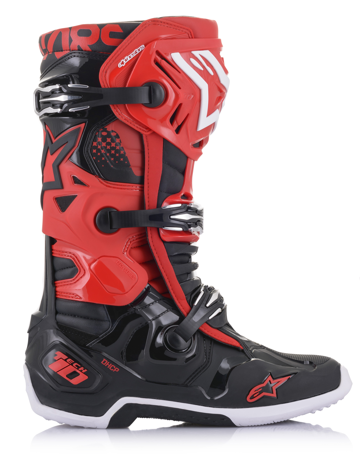 Alpinestars Tech 10 Boots Red/Black Sz 