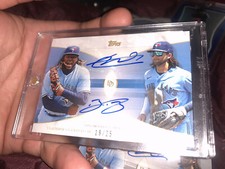 vladimir guerrero jr bo bichette dual auto 19/25