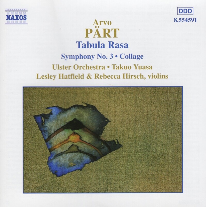 CD Takuo Yuasa - Arvo Part Tabula Rasa Symphony No. 3