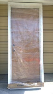 Details About New Nice Therma Tru Home 30 X80 Fiberglass Exterior Door Wood Frame