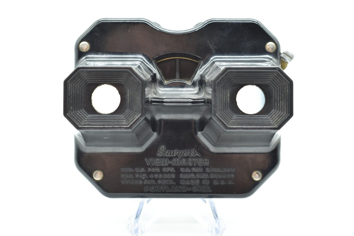 View Master - MODEL C SLIDE REEL VIEWER, 1946 Sawyers, Black