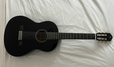 guitar, black guitar, yamaha guitar, yamaha, classical guitar, black yamaha