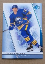 2022-23 SP Hockey Blue Foil #24 Dylan Cozens Buffalo Sabres