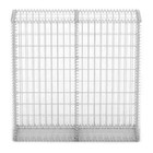 NNEVL Gabion Basket with Lids Galvanised Wire 100 x 100 x 30 cm