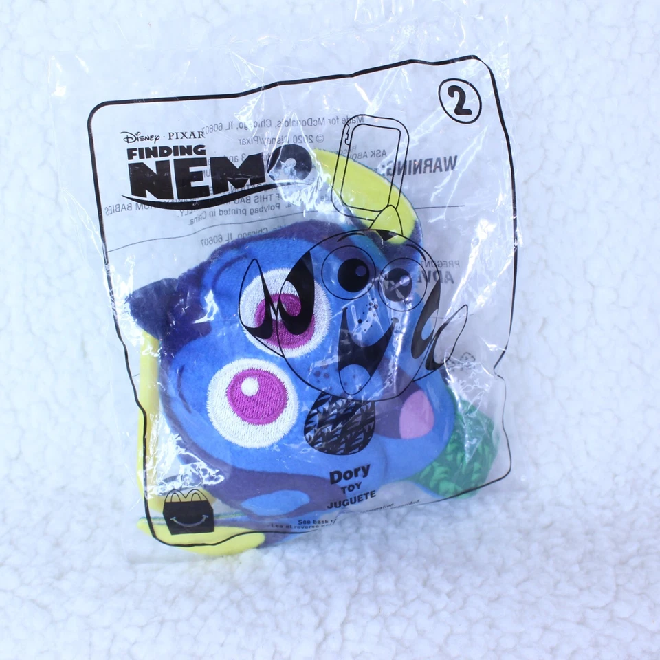LLAVERO DORY McDonalds Happy Meal Disney Pixar ENCONTRANDO NEMO #2 JUGUETE de peluche Foto 4 de 4