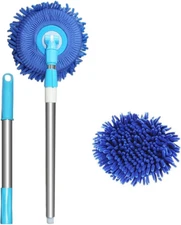 360 Rotating Bucket Spin Mop Car Wash Set, Adjustable Long Handle Car Washing Mo