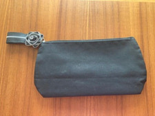 New Lancome Paris nylon black makeup case 9"x5"x2"