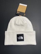 The North Face Big Box Beanie Gardenia White OS NWT Unisex Hat