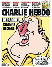 CHARLIE HEBDO GERARD DEPARDIEU SEX SCANDAL TRANSEXUAL FRENCH PARODY MOVIE