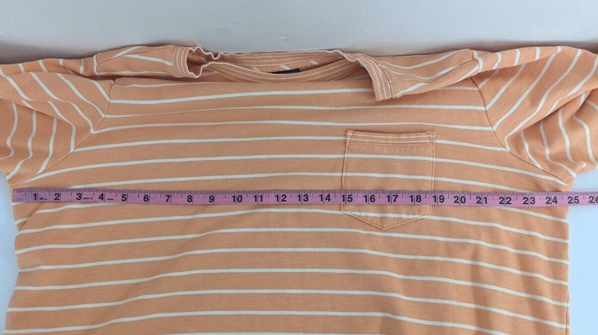 Talbots Women's Plus Basic Orange Striped Crew Ne… - image 6
