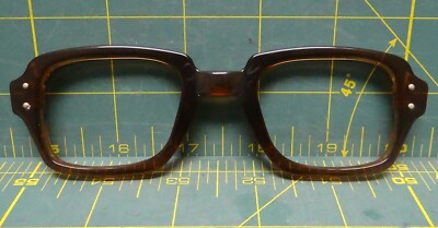 Halo Optical Products, inc. Front Spectacle, Cellulose Acetate, Brown Glasses