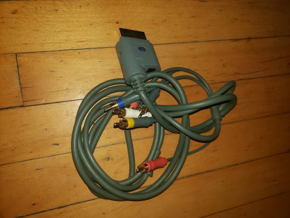 REAL OEM OFFICIAL XBOX 360 COMPONENT COMPOSITE AV TV RCA CABLE CORD ~ - Image 4 of 4