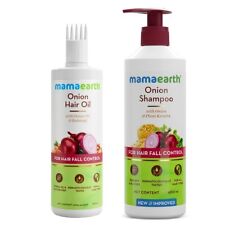 Mamaearth Onion For Hair Fall Control: Onion Oil 250 ml  Onion Shampoo 400 ml