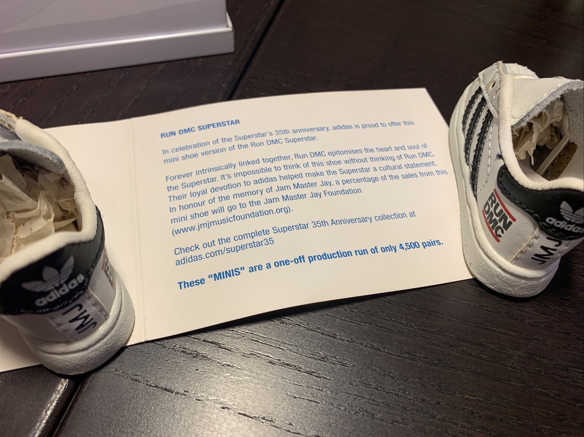 Vintage 2005 Adidas 35th Anniversary minis 1/4500 Superstar RUN