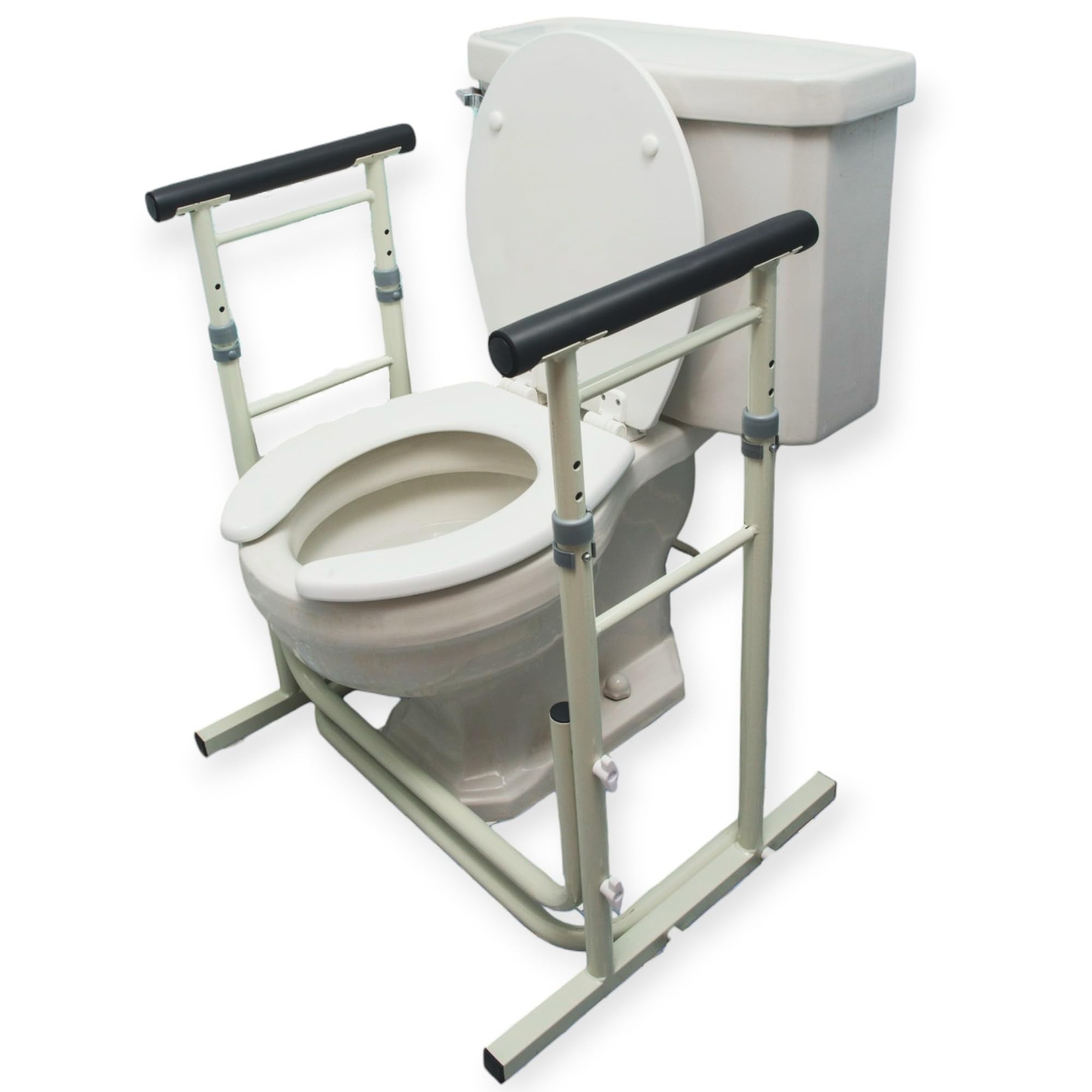 Essential Medical Supply Height Adjustable Standing Toilet Safety Rail - Stur...