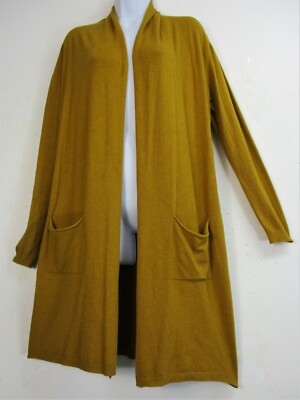 Lagenlook Womens 35% Modal Long Cardigan With Pockets One Size: Regular