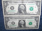 LOT OF TWO ONE DOLLAR NOTES WITH CRAZY SERIAL NUMBERS! GLOOM & GOOD LUCK! — photo 5