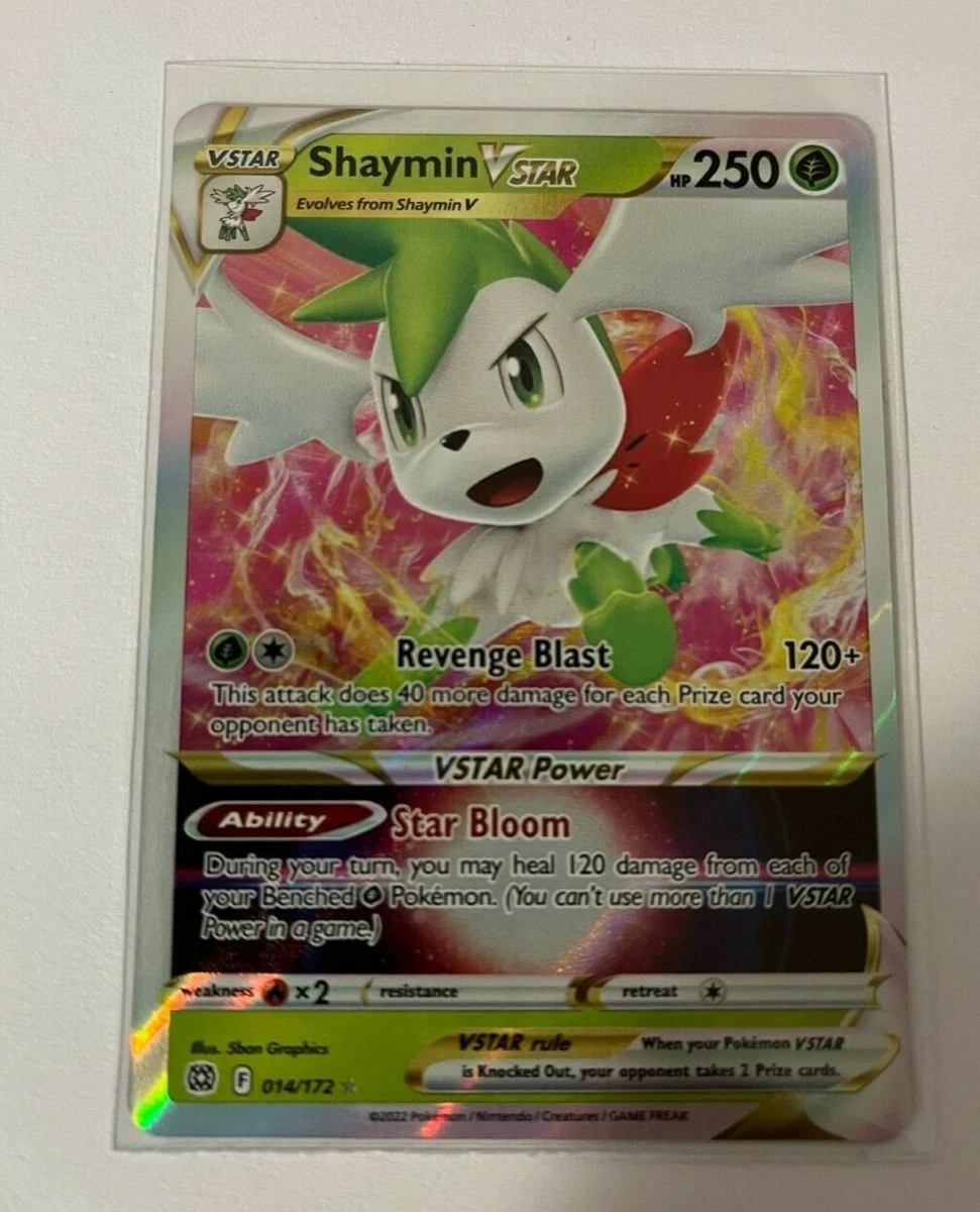 Shaymin V STAR 014/172 Ultra Rare Pokemon Card Brilliant Stars Naer Mi