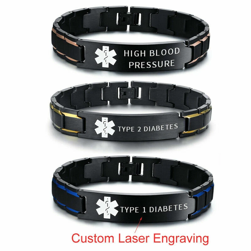 Luxury medical id bracelets outlet
