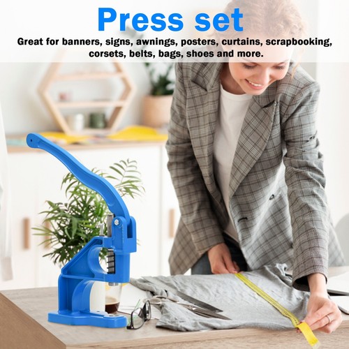 Profi Handpresse Tüllen Werkzeug Set - 3 Matrizen & 1500 Tüllen, 6/10/12 mm - Bild 10 von 10