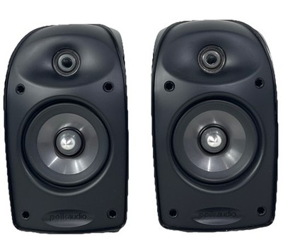 Polk Audio TL3 Blackstone Satellite Speakers Powerful Sound For Size HEAVY