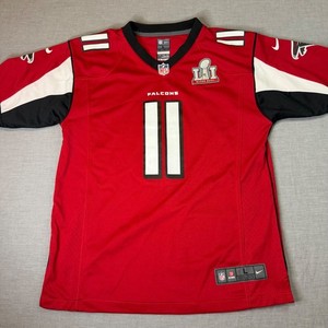 Nike Atlanta Falcons Jersey Youth L Red Excellent Julio Jones Super Bowl LI #11