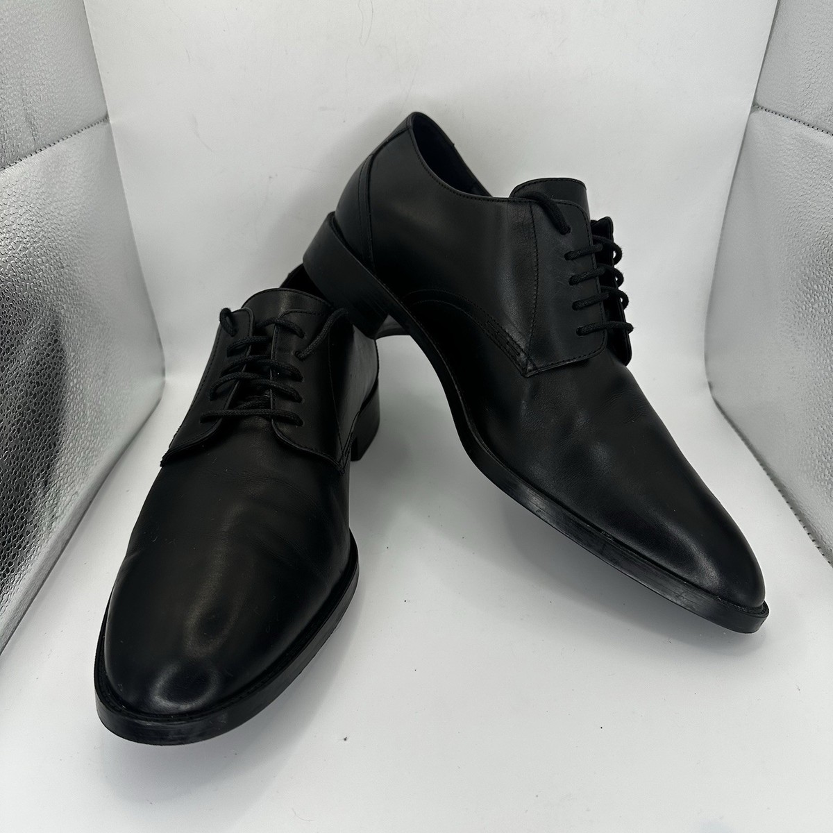 cole haan hawthorne men's leather dress shoes Cole Haan Grand Hawthorne Plain Oxford Black Leather Dress Shoes Men Size  11.5