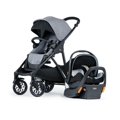 Chicco Corso LE ClearTex Modular Travel System Canyon Grey Stroller KeyFit Seat