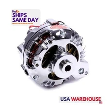 Powermaster 175191, One Chrome Mopar 95Amp Alter Sin Fits gle Groove Pulley 