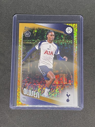 Topps UCC Flagship 25/26 Callum Olusesi Gold Parallel Card /50 Tottenham ROOKIE
