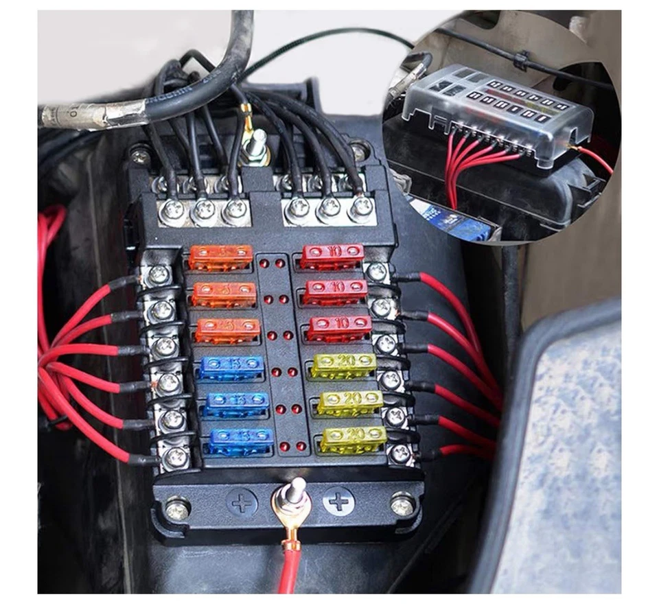 Qizpcer 140 Pcs Fuses Automotive Kit -Blade Auto Fuse Assortment Standard & Mini - Image 4 of 4