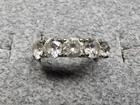GRANDMA GRABE'S BEAUTIFUL VINTAGE 925 STERLING SILVER CZ 3.74G RING SIZE 7