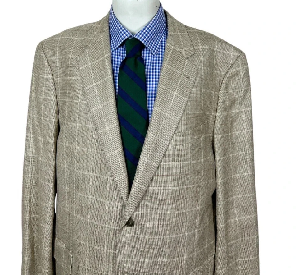 Jaqueta Joseph Abboud X Nordstrom Sport Coat SEDA LÃ JANELA MASCULINA 44L boa. - Imagem 2 de 4