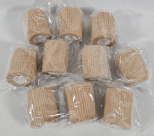 10x Self Adhesive Bandage Wrap 2" X 5 Yards 15 feet Beige Athletic Tape Ankle