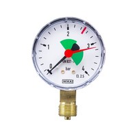 "Wika Heizungs-Manometer D=63 Mm, 3/8\", 0 - 4 Bar, Hz 63 Radial, Anschluss Unten"