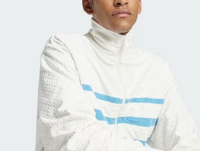 Adidas Originals Q12 Monogram Track Jacket Cloud White Full-Zip