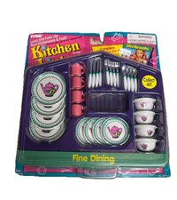 Tyco Kitchen Littles Fine Dining Dinnerware Set 1995 Factory Sealed New