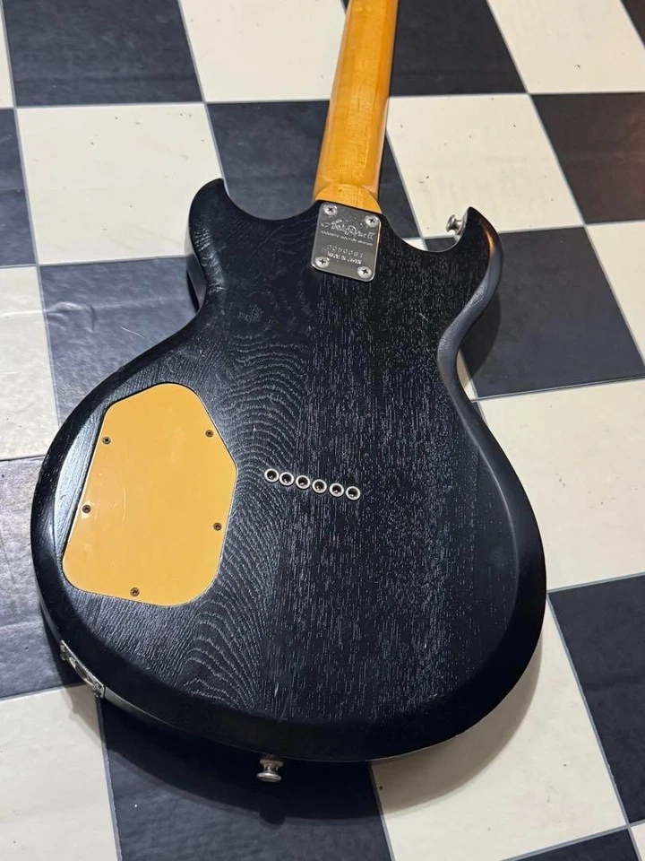 Matsumoku Aria Pro II CS350 Guitar Black Ash wood Vintage USED F/S - Image 4 of 4