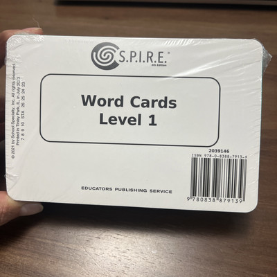 S.P.I.R.E Word Cards , Level 1