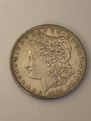 1889 Silber Morgan Dollar Philadelphia Mint 26,85 Gramm. XF