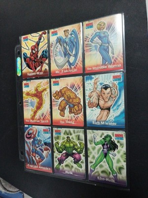 2001 VINTAGE MARVEL LEGENDS BASE CARDS TOPPS 1-72 U-pick NEAR MINT CONDITION