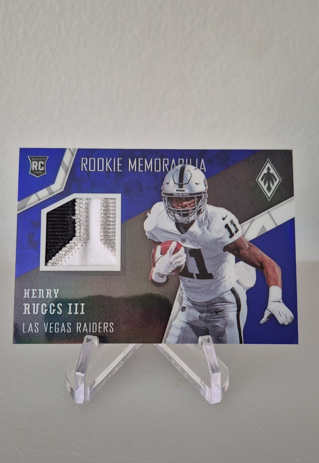 Henry Ruggs III Panini Phoenix Rookie Memorabilia #7 Prime Blue