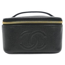 Chanel Black Calfskin Vanity Handbag 136440