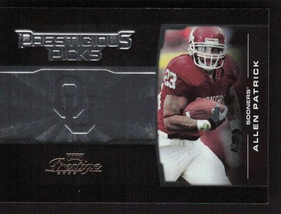 Allen Patrick 2008 Playoff Prestige Prestigious Picks Black #PPI-33 /500