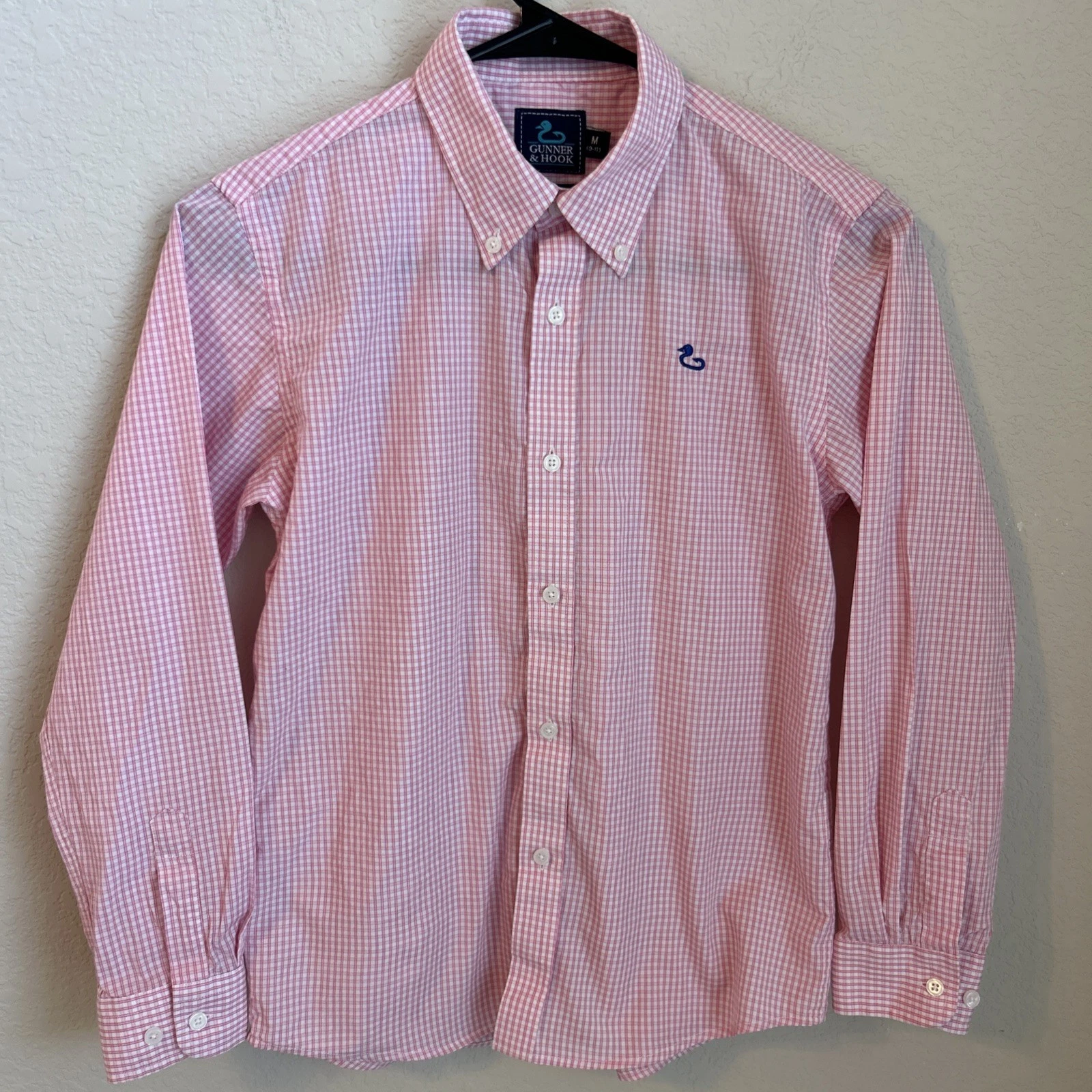 Gunner & Hook Boys Sz M (9-10) Pink Button Down