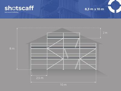 8x10m gable scaff 74 no used scaffolding work scaffolding shipping 0Є