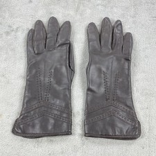 Vintage Driving Gloves Ladies Teens 8-9 Black Leather Winter Outdoor Classic