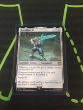 mtg final fantasy excalibur 2 II [FINAL FANTASY] Equipped creature gets +1/+1 for each charge counter on Excalibur II. Magic the Gathering Final Fantasy